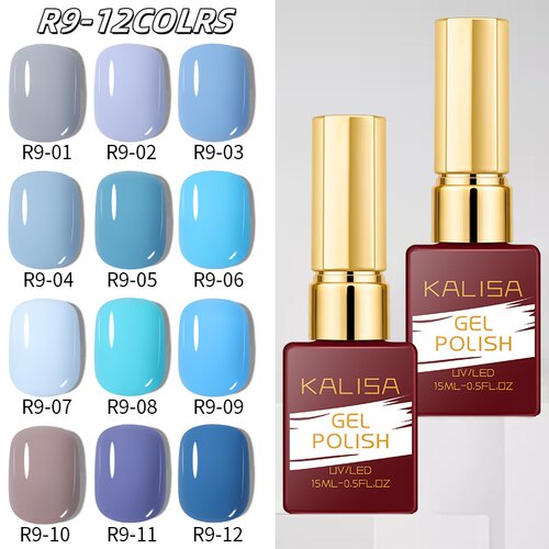 KALISA美甲店专用显白蓝色甲油胶