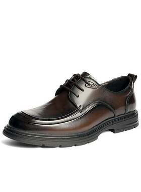 森达休闲皮鞋男2026春新商场同款时尚舒适休闲鞋2DH01AM6