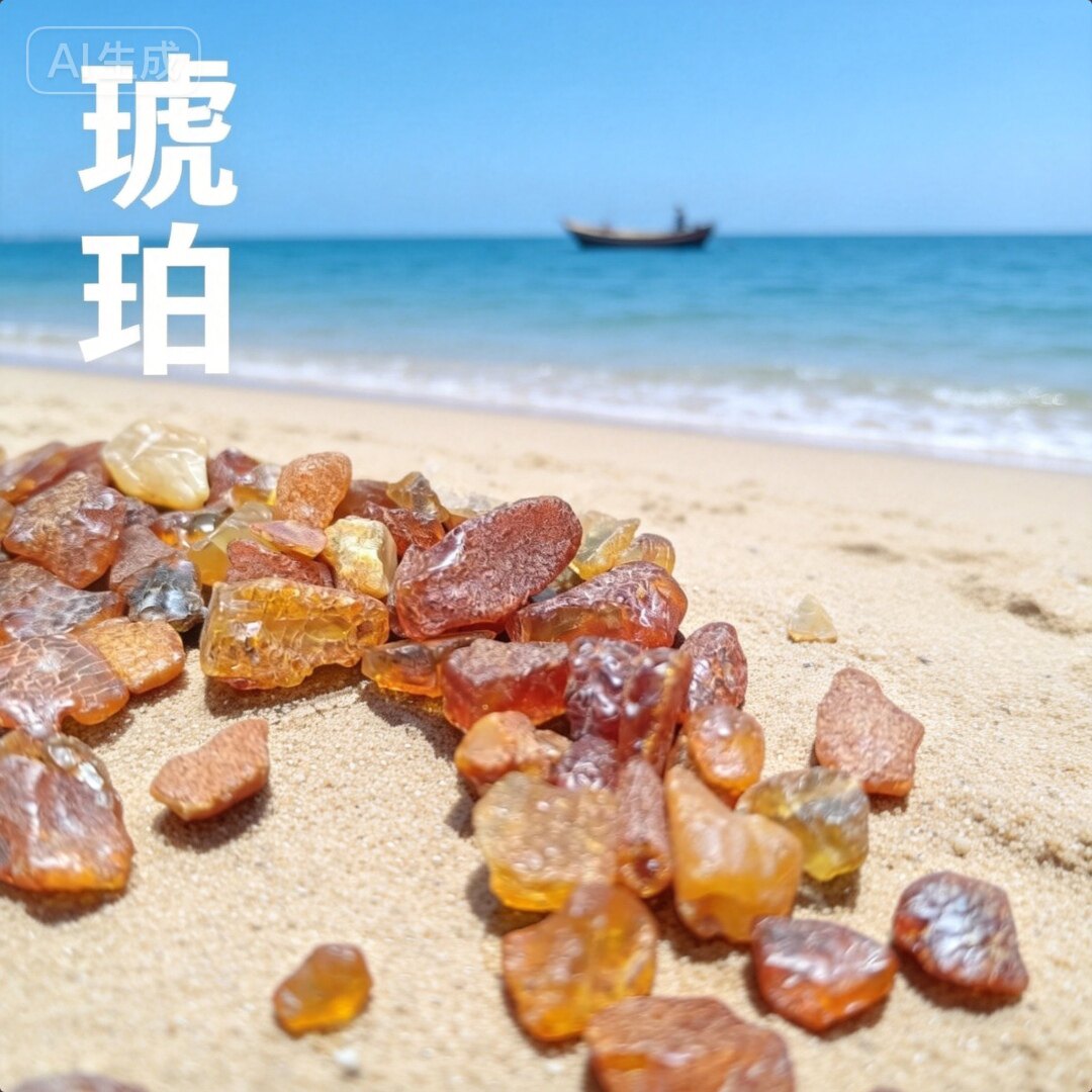 纯天然俄罗斯抛光琥珀蜜蜡枕头料供佛修曼扎料波罗的海原矿原石