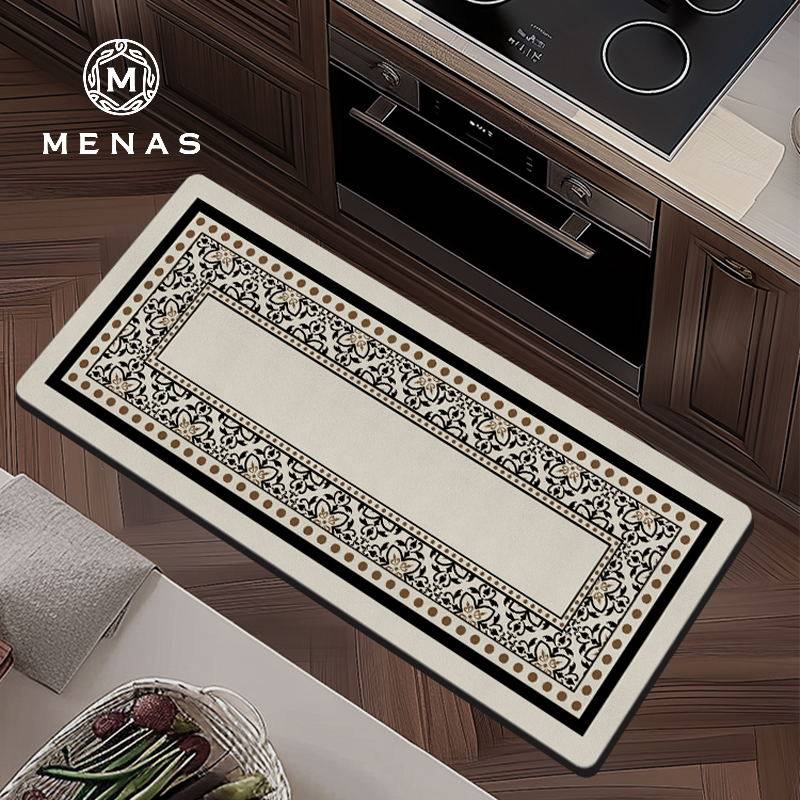 美式复古厨房防滑防油地垫吸水可擦免洗耐脏脚垫可裁剪专用地毯垫,居家布艺,厨房地垫,淘宝优惠券,粉丝福利购,淘宝优惠卷