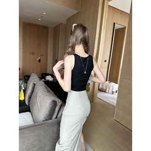 副乳杀手极简双色工装 Xinlei 新款 Lin 吊带背心女 夏季