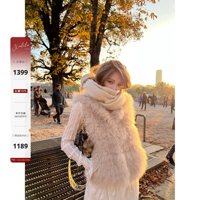 XinleiLin毛毛马甲皮草真毛