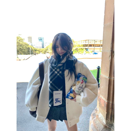 XinleiLin双色小香风棒球服