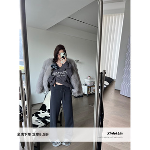 Lin 休闲裤 推荐 空气层加绒加厚直筒卫裤 冬日抗寒裤 Xinlei