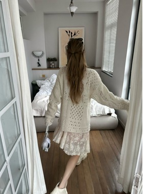 Xinlei Lin “甜感氧气衫”双色套头针织衫女上衣春夏毛针织衫