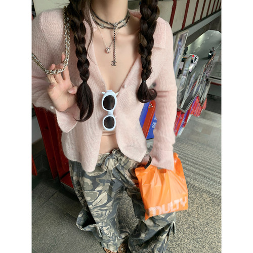 XinleiLin三色羊毛马海毛衬衫