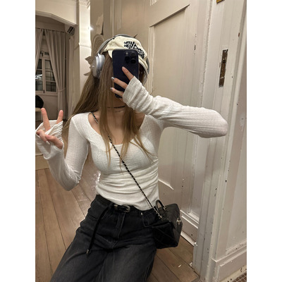 XinleiLin双色打底T恤