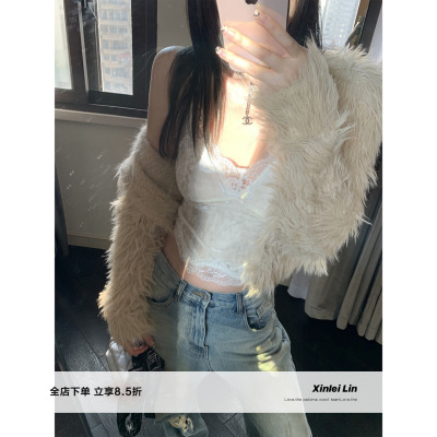 XinleiLin春款丝绒吊带背心