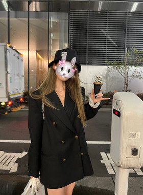 Xinlei Lin  精品西装线~代官山财阀千金黑色廓形oversized西装