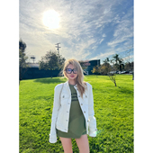 复古牛仔小香立领短款 Xinlei 小众美式 编织丹宁 外套夹克 Lin