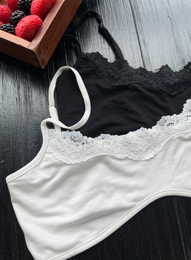 Xinlei Lin “初夏甜奏曲”蕾丝bra内搭吊带背心女夏季上衣女