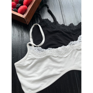 蕾丝bra内搭吊带背心女夏季 初夏甜奏曲 上衣女 Lin Xinlei