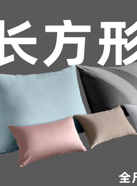 长方形靠枕纯棉床上抱枕套子不含芯60x80天丝超大尺寸65x85大号