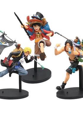 17cm One Piece Anime Figure Running Sabo Backpack Portgas D