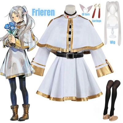 Sousou No Frieren Cosplay Costume Wig Shoes Anime Magician D
