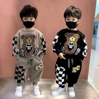 Children Baby Fashion Hoodies Boys Girls Clothing Sets Sprin