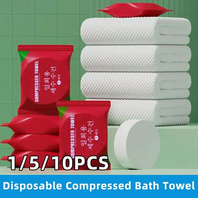 Disposable Compressed Bath Towel With Enlarged And Thickened