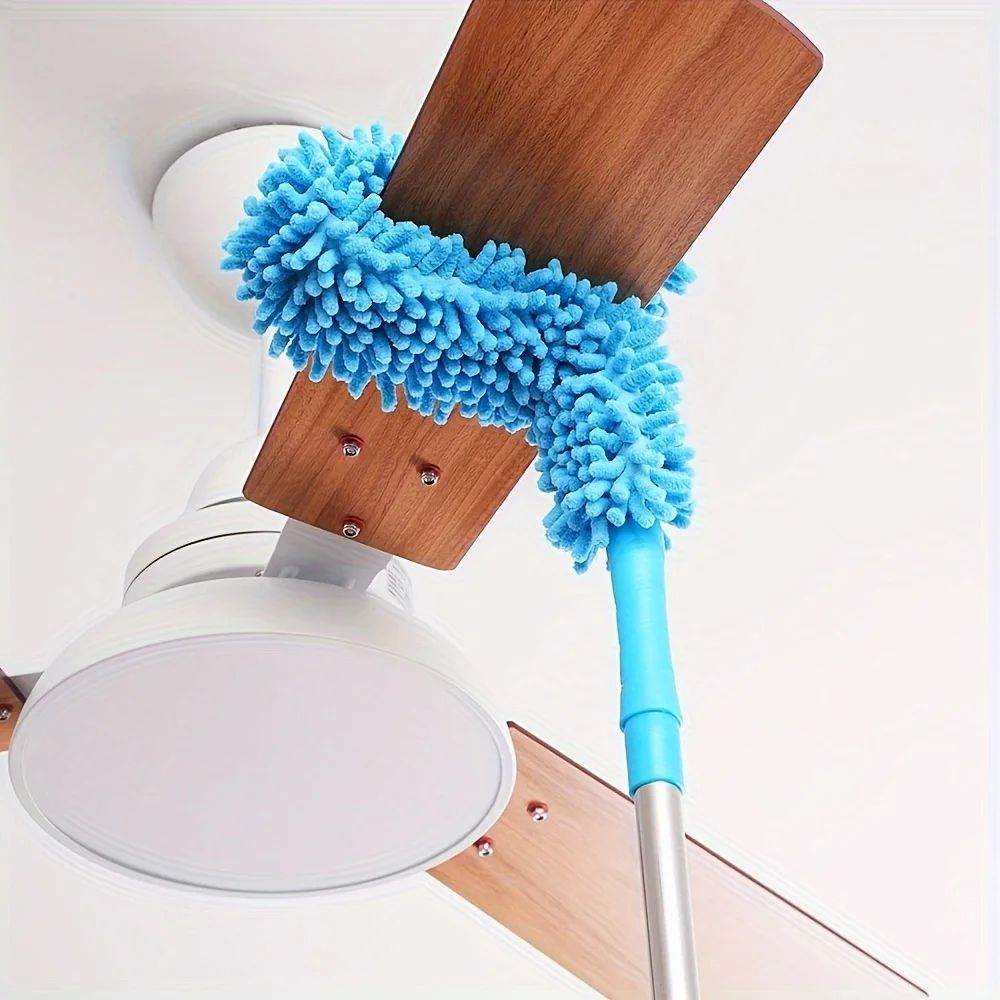 1pc Ceiling Fan Cleaner Dusters with Extension Pole, Dust Re