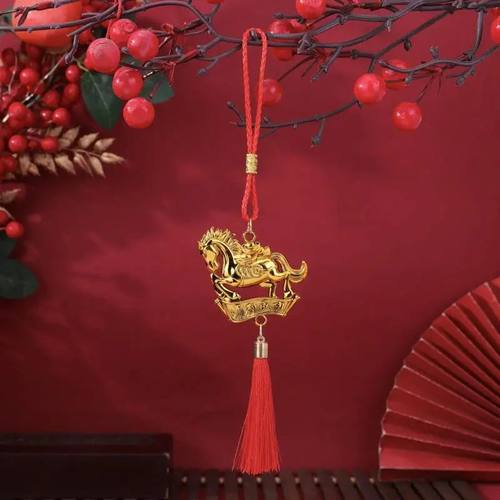 2026 Year Of The Horse Wall Hanging Ornament Car Interior Pe