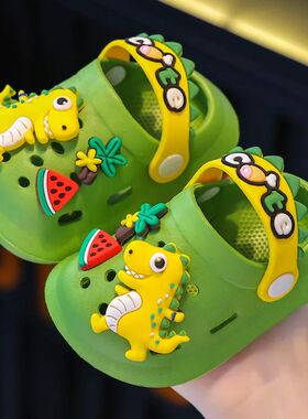 Summer Childrens Slippers Hole Kids Sandals Soft Anti-Skid C