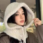 Warm Fashion Ear Balaclava Winter Hat Protection Hood Drawst