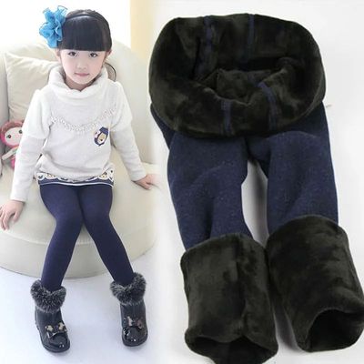 Girls Leggings Thermal Tights Winter Children Kids Thick War