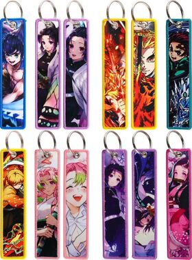 Demon Slayer Blade Anime Keychain Hanging Rope Office ID Han