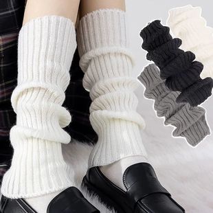 Lolita Knit Wool Socks Long Japanese Warmers Leg Women Y2K