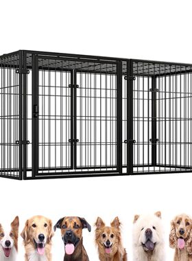 48 Inch Puppy Playpen with Door Heavy Duty Wire Dog Crates M