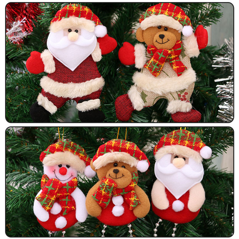 christmas home decoration santa snowman elk doll christmas t