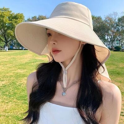Wide Brim Sun Hat Women Anti-UV Protection Outdoor Hiking Fi