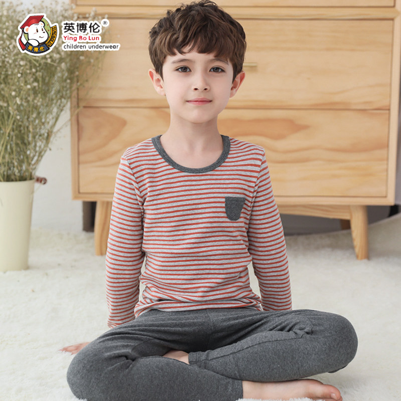 英博伦儿童内衣套装全棉中大童男童棉毛衫保暖纯棉宝宝秋衣秋裤厚,童装/婴儿装/亲子装,内衣套装,淘宝优惠券,粉丝福利购,淘宝优惠卷