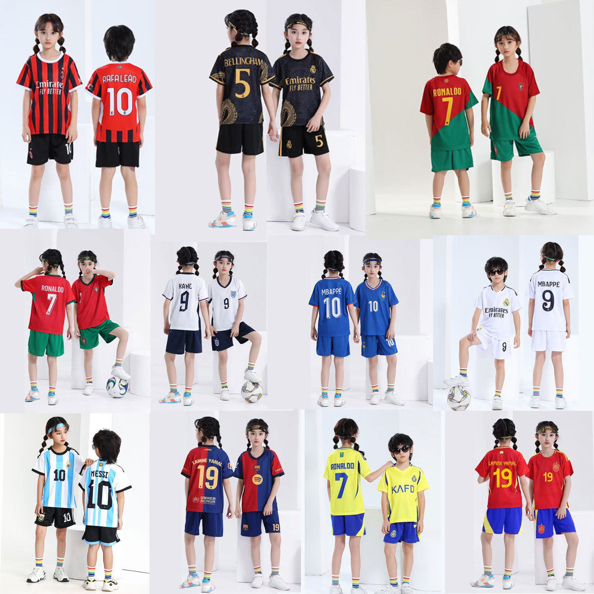 儿童明星足球服梅西C罗内马尔号球衣儿童足球服小学生运动服套装,运动/瑜伽/健身/球迷用品,足球服,淘宝优惠券,粉丝福利购,淘宝优惠卷