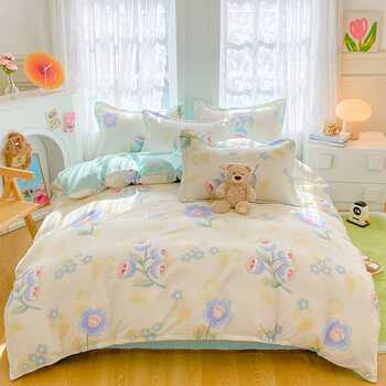 亲肤磨毛印花四件套/三件套学生加厚款券后79.9元包邮