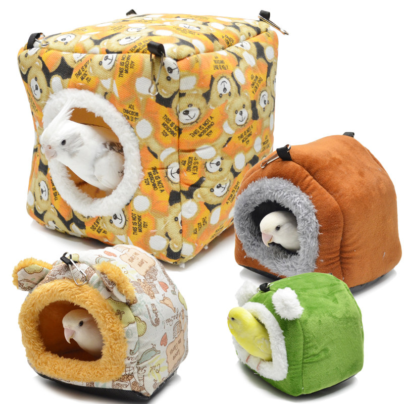 虎皮牡丹玄凤小金太鹦鹉文蜡嘴鸟冬保暖加厚棉窝鸟窝防风睡觉吊床