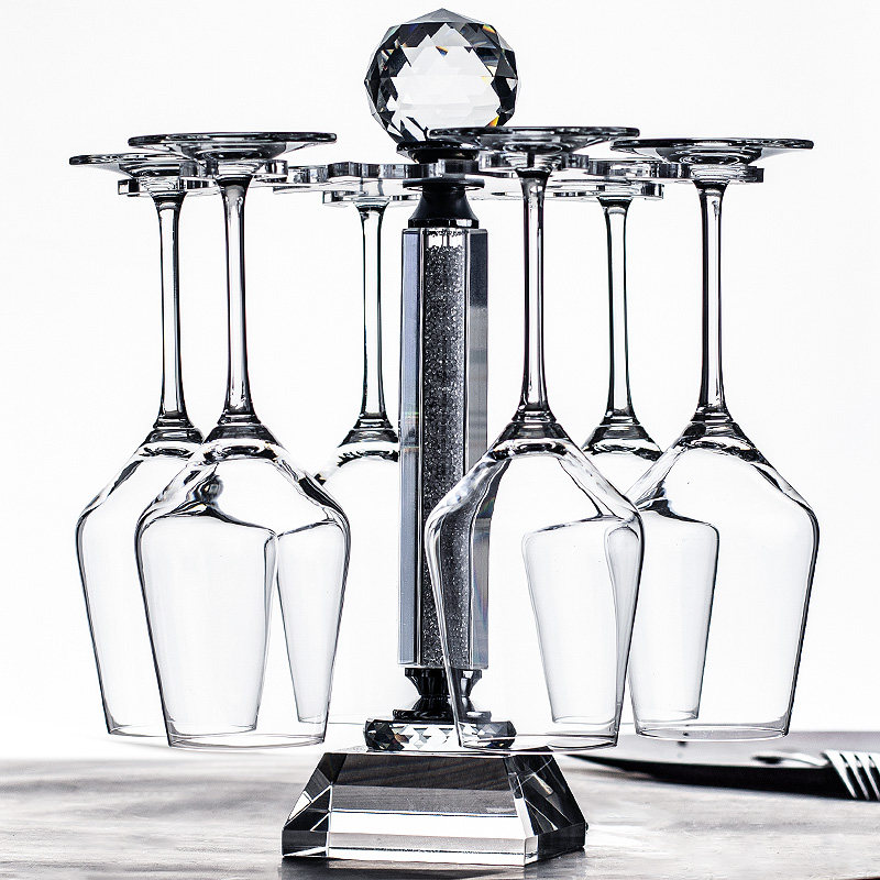 红酒杯架子欧式高脚杯架倒挂家用葡萄酒红酒杯套装水晶杯架摆件