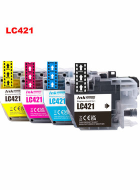 适用兄弟LC421 LC421XL墨盒DCP-J1050DW DCP-J1140DW打印机墨水