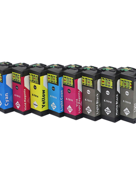 适用爱普生Epson P608大幅面打印机A3+墨盒T7611 T7612 T7613 9色