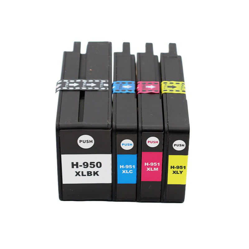 适用HP950 951墨盒惠普Pro 251dw 276dw 8100喷墨打印机黑色黄色