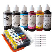 TR9530打印机填充墨盒墨水黑色红色 TS8430 适用佳能BCI380 381