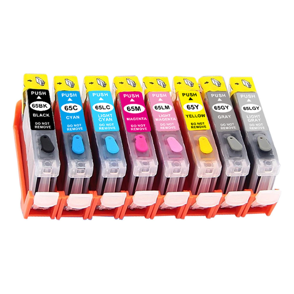 适用佳能CANON PRO-200打印机墨盒CLI-65 PRO200墨水墨盒8色
