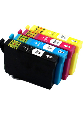 适用爱普生EPSON 202XL墨盒XP-5100 WF-2860打印机T202XL黑色红色