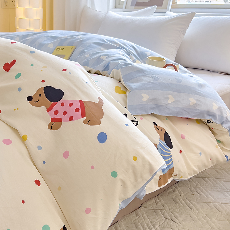 清茉田园风纯棉斜纹180x220被套