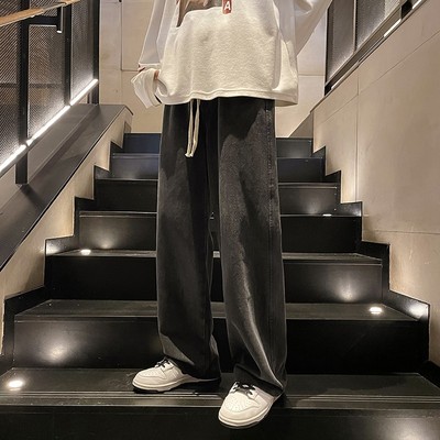 男士牛仔裤2025秋季新款松紧腰款