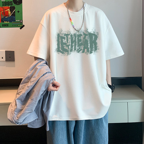 短袖t恤男夏季纯棉休闲潮流衣服