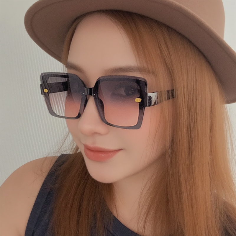 夏季太阳镜防紫外线墨镜女2024新款潮gm眼镜大脸显瘦渐变色眼睛
