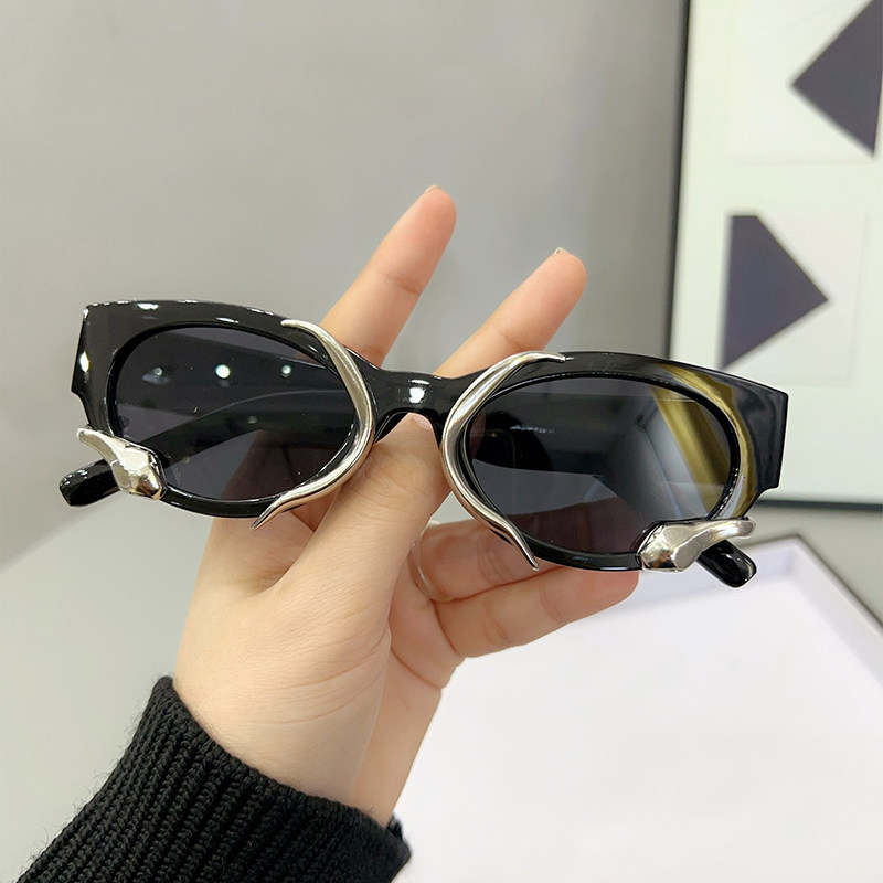 小脸墨镜女防紫外线gm圆脸大脸显瘦眼睛男士高级感太阳镜夏街拍