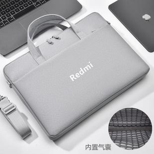 适用于小米RedmiBook16笔记本16英寸电脑包2024款单肩包红米Pro14/15锐龙版防水手提袋15.6寸男女斜跨包防震