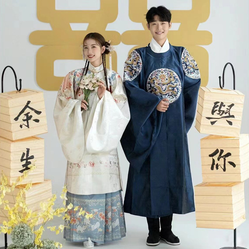 新款影楼中式拍照主题服装情侣写真复古宋代婚纱古装礼服明制汉服,女装/女士精品,民族服装/舞台装,淘宝优惠券,粉丝福利购,淘宝优惠卷