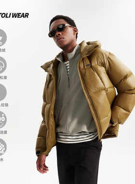 TOLIWEAR户外运动极寒高蓬90白鸭绒轻量化面包羽绒服男女冬季外套